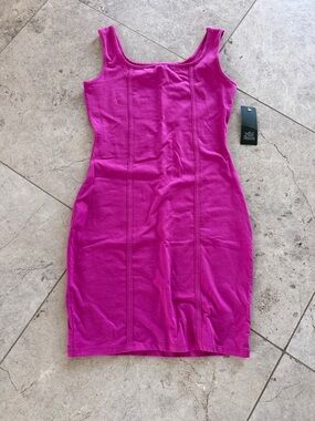 Sleeveless Fuchsia Bodycon Dress